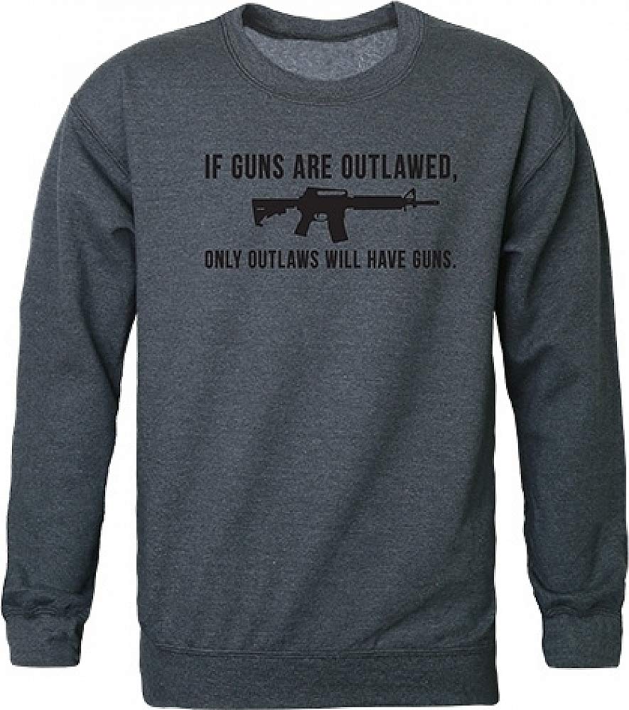Graphic Crewneck, Outlawed, H.Char, L