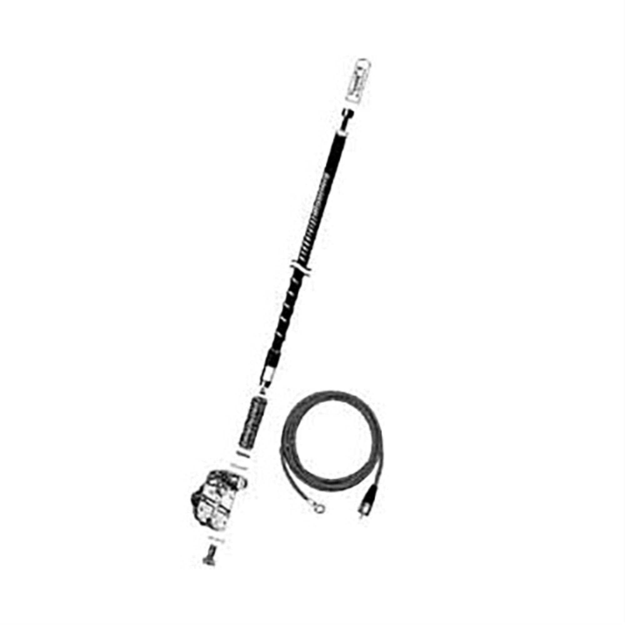 FIRESTIK - FG2648-B 2 FOOT NO GROUND PLANE CB SINGLE MIRROR MOUNT ANTENNA KIT IN BLACK