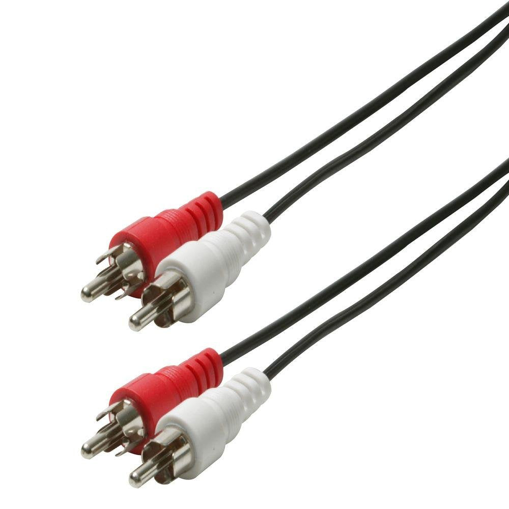25 2-RCA-Plugs to 2-RCA Plugs