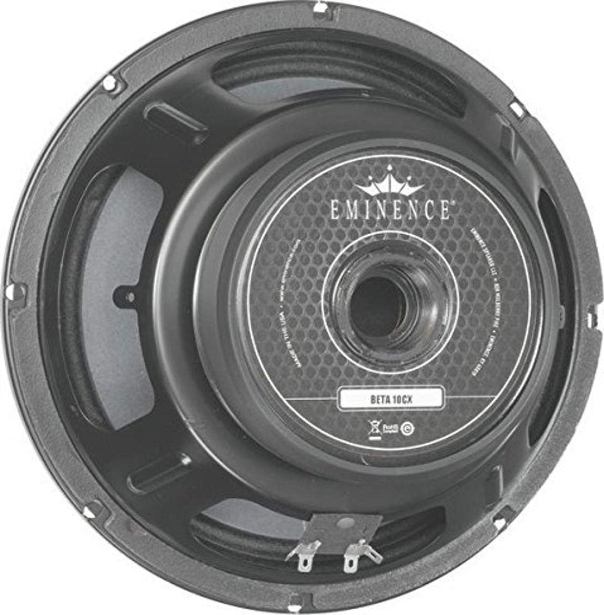Recommended for professional audio vocal wedges, or mid-bass in a sealed enclosure. Also works well in a vented enclosure as a satellite or monitor.