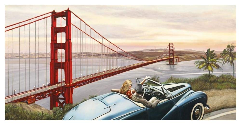 Golden Gate View-Paper Art-50x26”