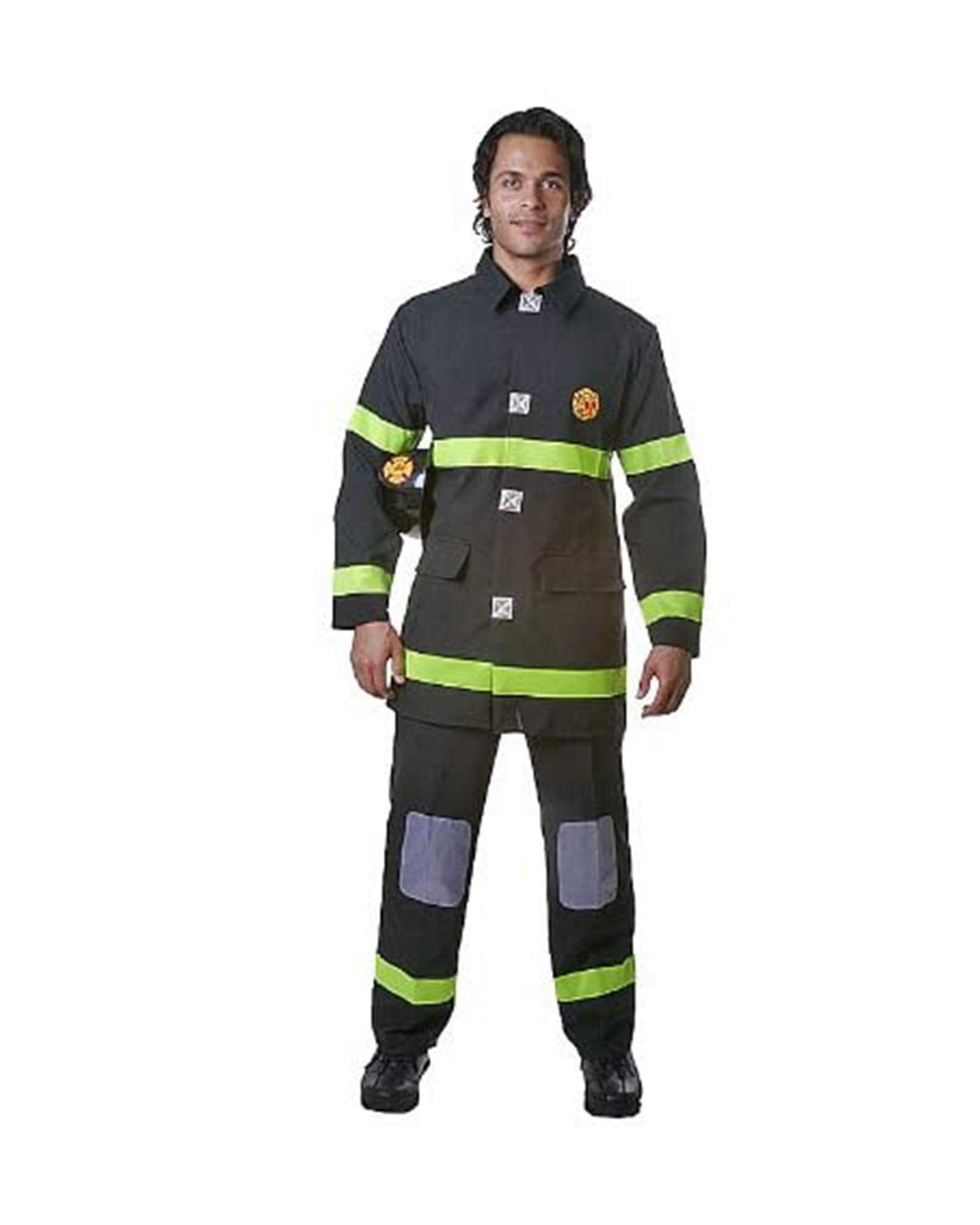 Adult Fire Fighter - Black - Size X-Large