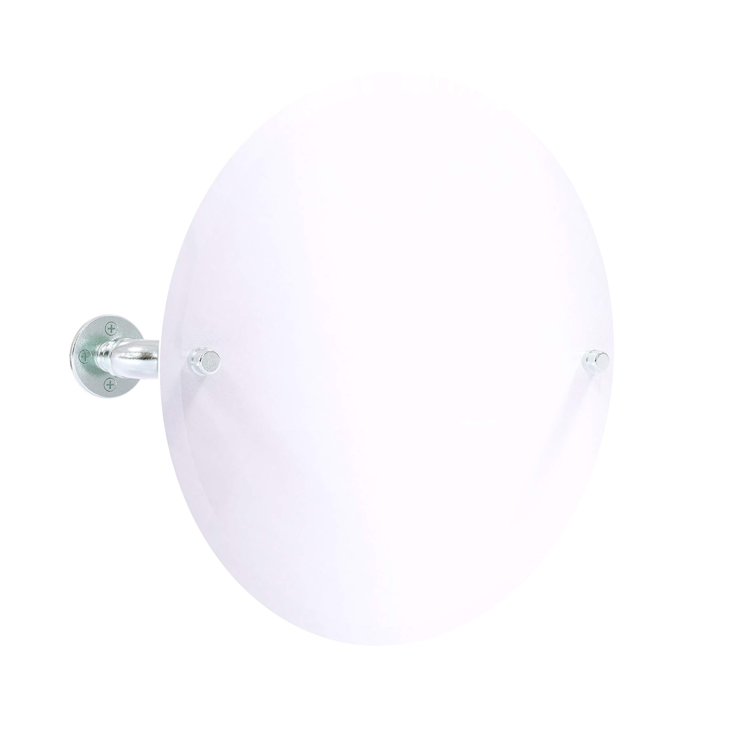 Pipeline Collection Frameless Round Wall Mounted Tilt Mirror