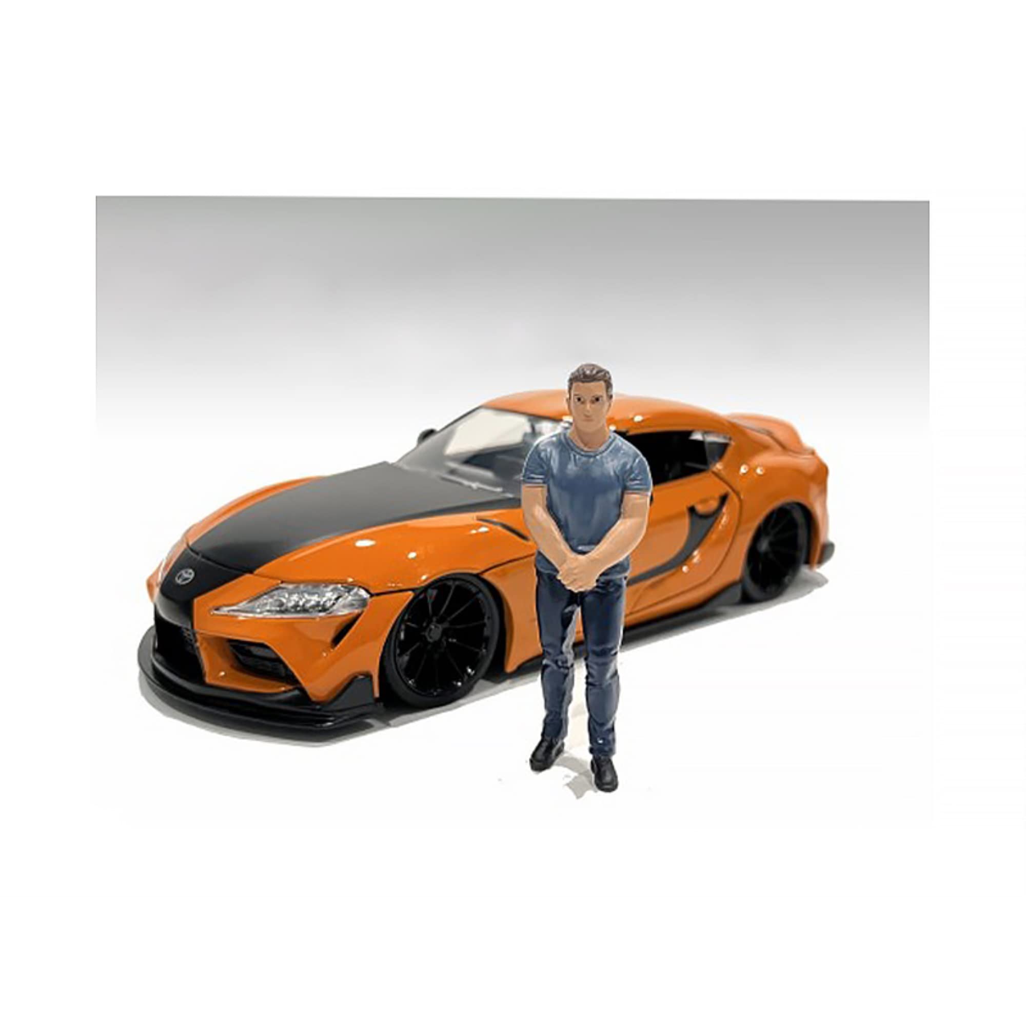 Car Meet 3″ Figurine 4 for 1/24 Scale Models by American Diorama