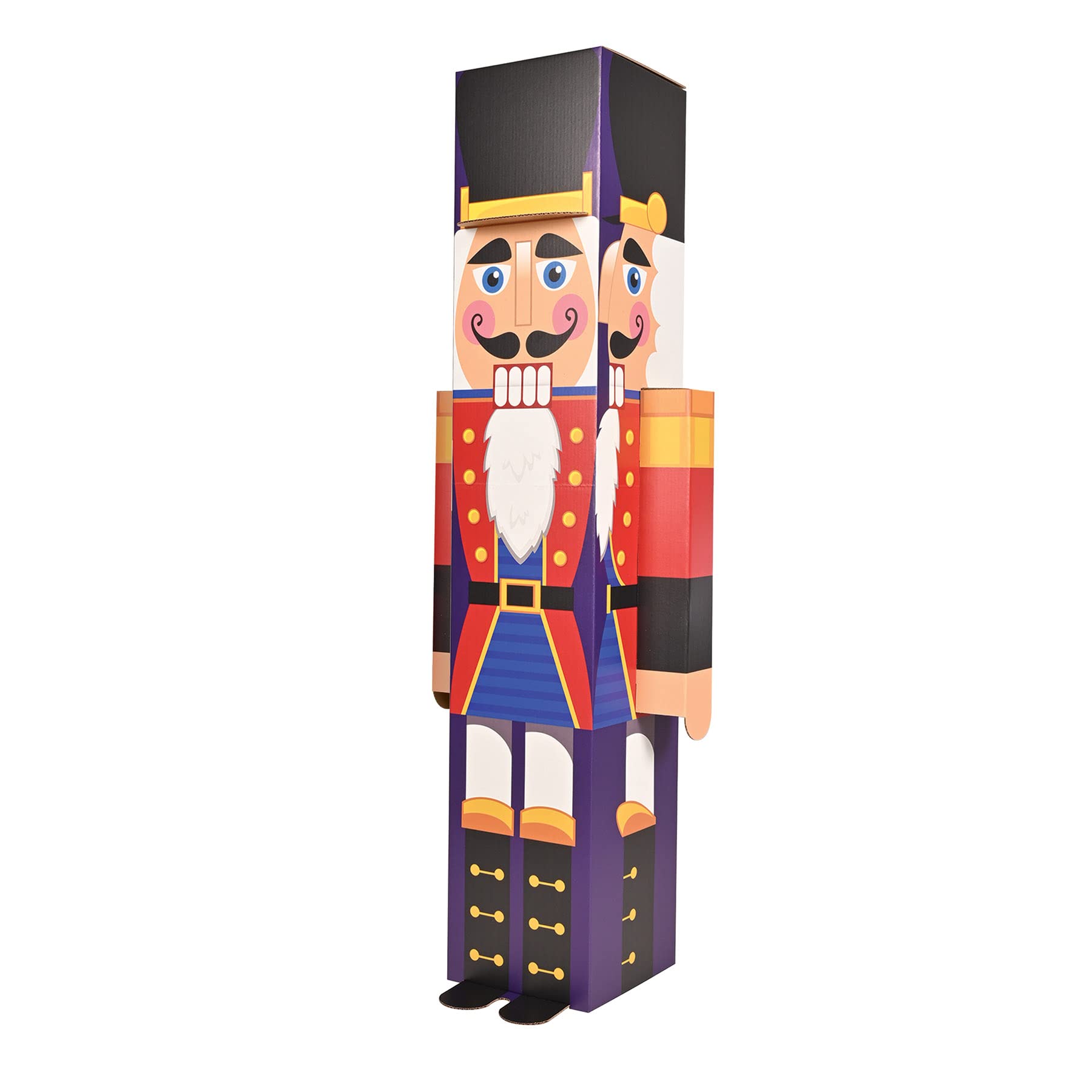 Casafoyer 5ft Tall Nutcracker Decoration - Perfect Christmas Photo Prop ( Pack of 2 )