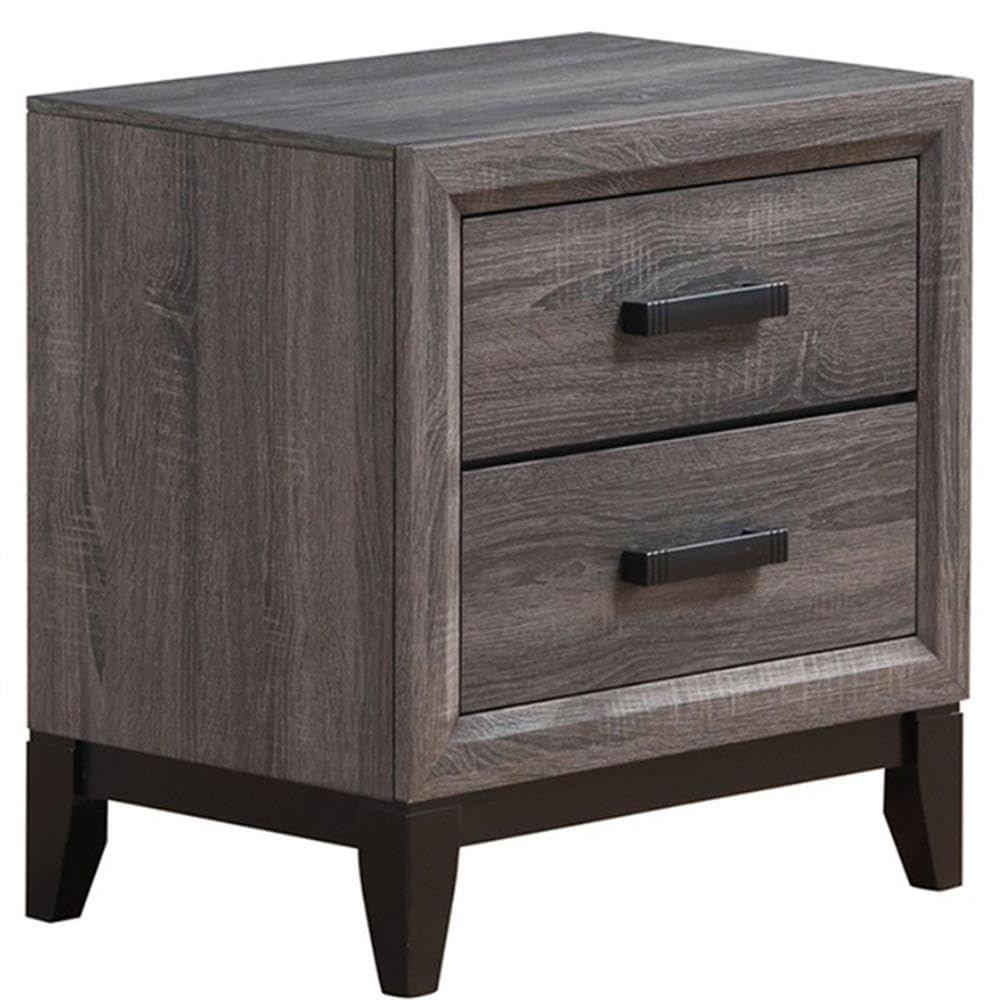 Kate Foil Grey Nightstand