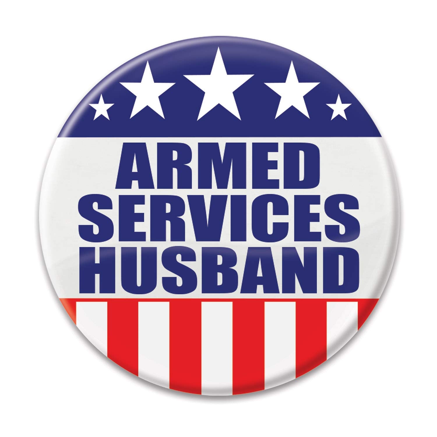 Armed Services Husband Button