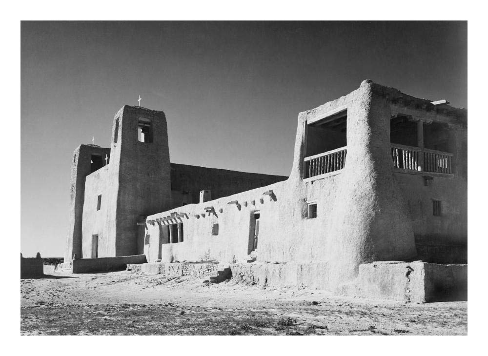 Church, Acoma Pueblo, New Mexico - National Parks and Monuments, ca. 1933-1942-Paper Art-24x18”