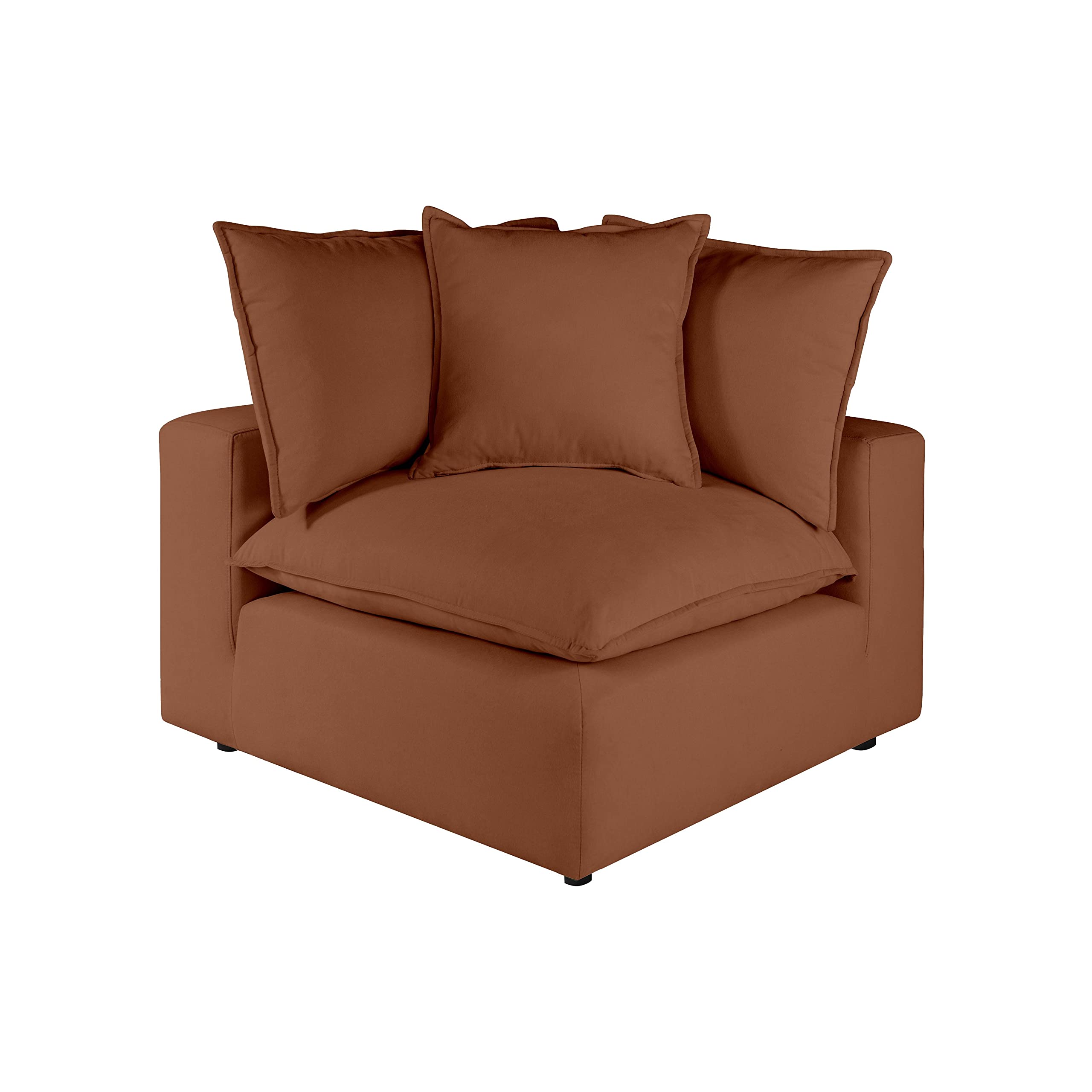 Cali Rust Performance Fabric Corner Chair