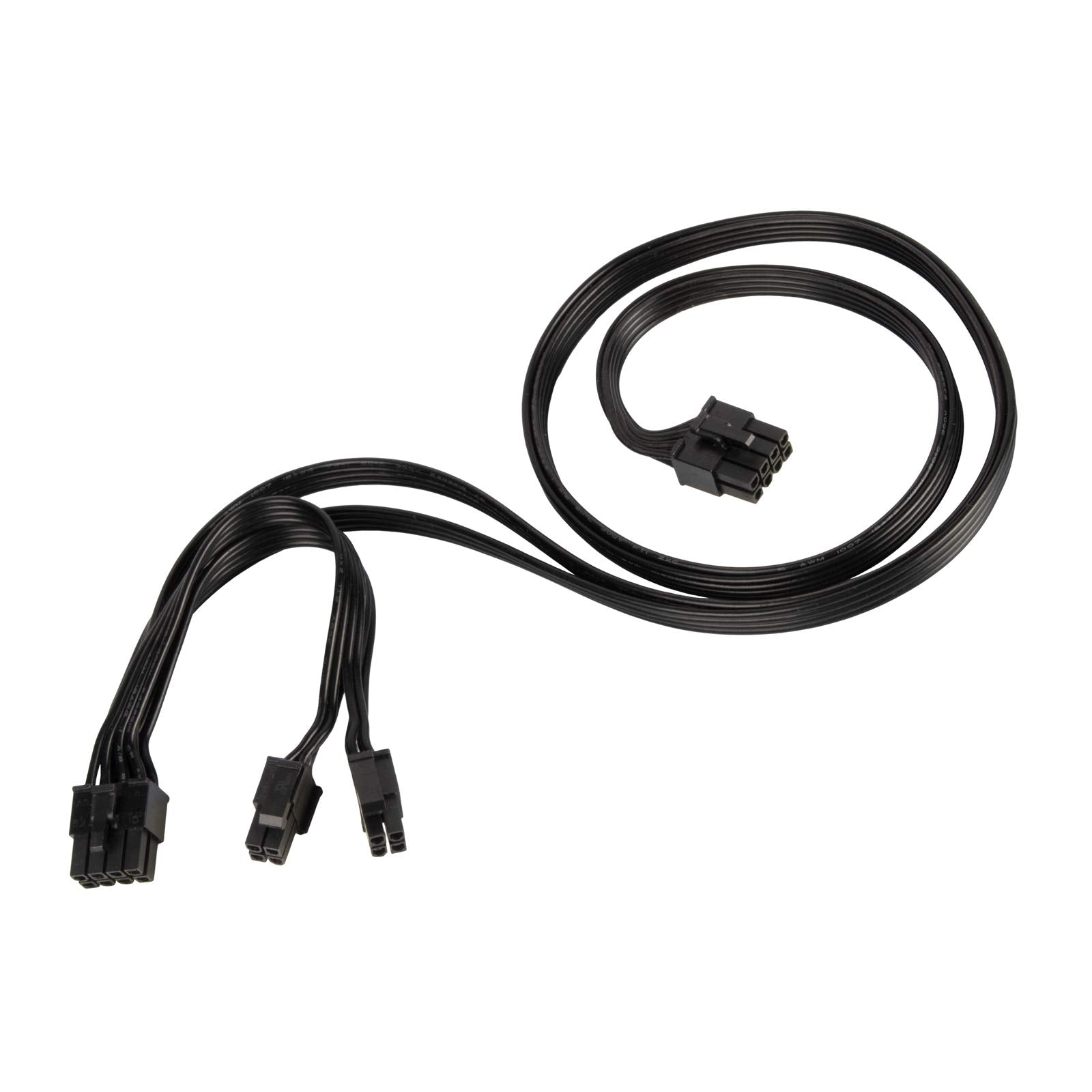 PP13,EPS 8PIN TO EPS 8PIN+4PIN*2 CABLE-18AWG-BLACK-750mm & 150mm