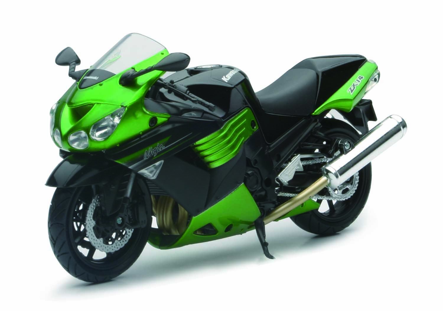 2011 Kawasaki ZX-14 Ninja Green Motorcycle Model 1/12 by New Ray