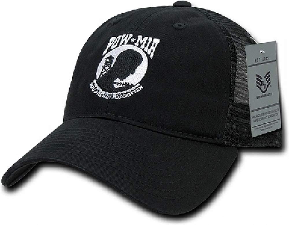 Relaxed Trucker Caps, Powmia, Black