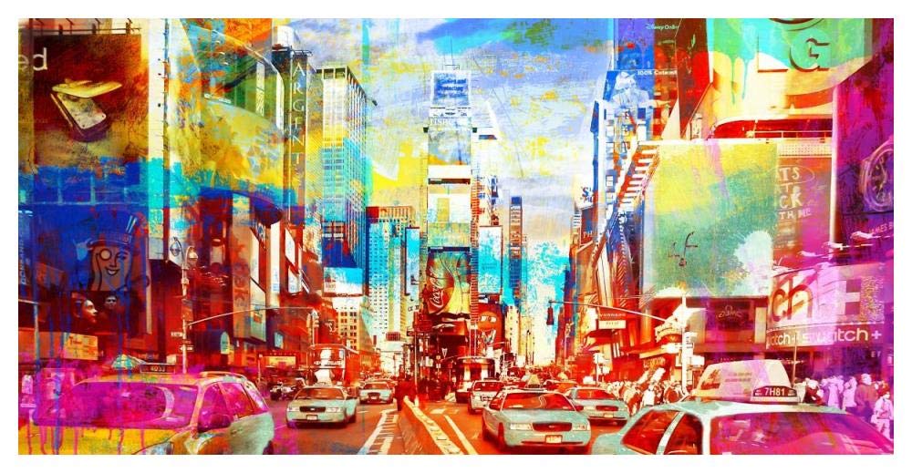 Times Square 2.0-Paper Art-50x26”