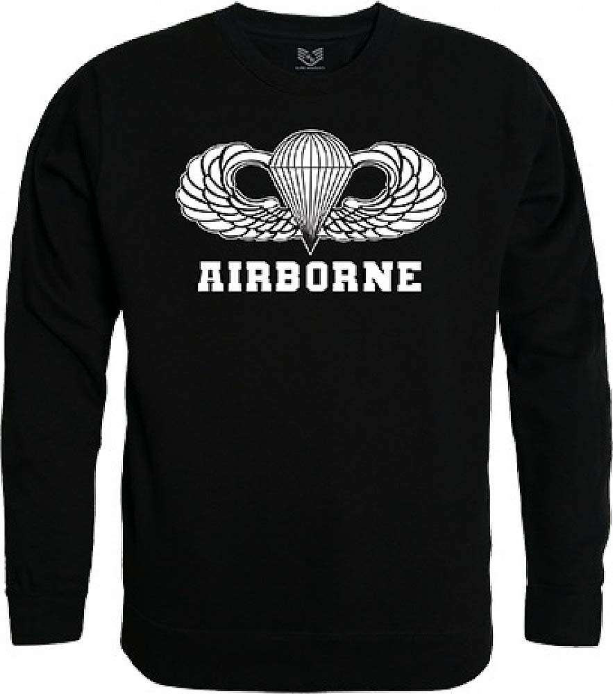 Graphic Crewneck, Airborne, Black, S