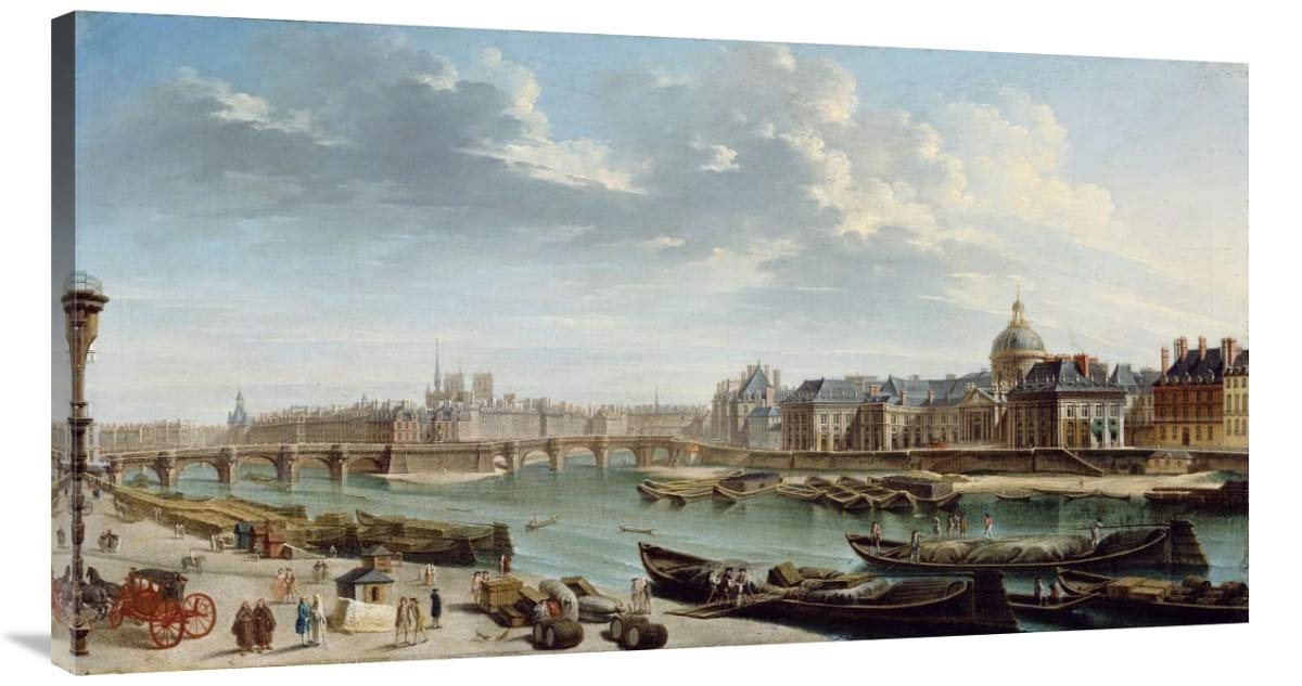 A View of Paris with the Ile de la Cit-Canvas Art-44x23.76”