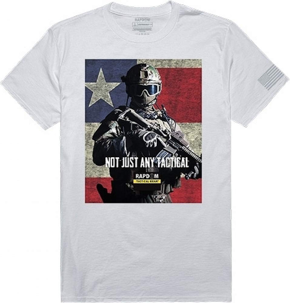 Tactical Graphic T,Not Just Any, White, 2X