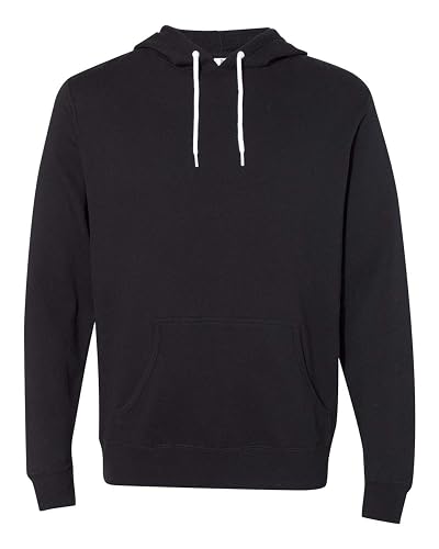 Independent Trading Co. Unisex Lightweight Hooded Sweatshirt - Black, L