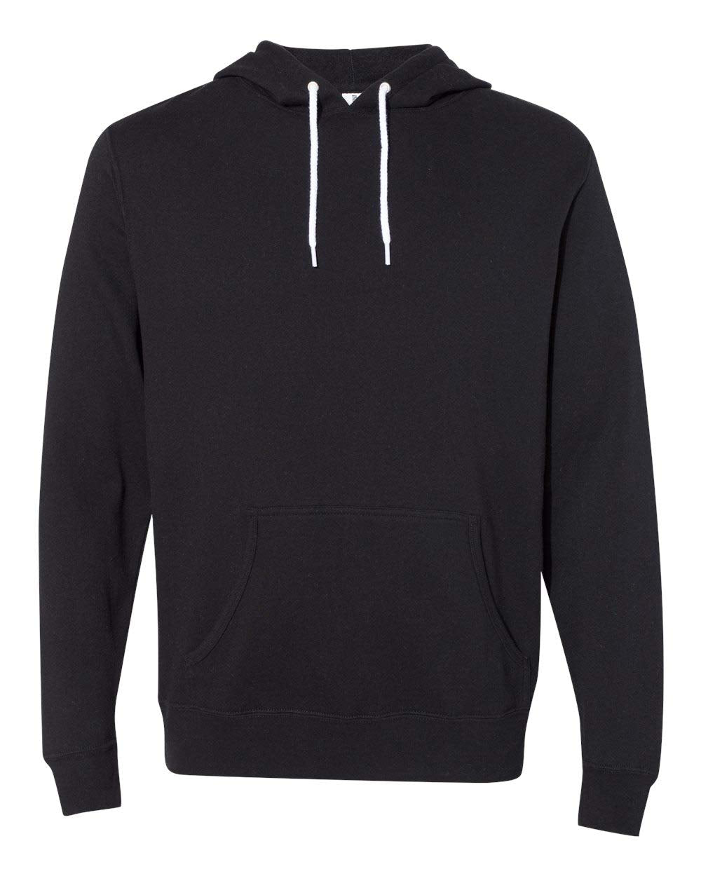 Independent Trading Co. Unisex Lightweight Hooded Sweatshirt - Black, S