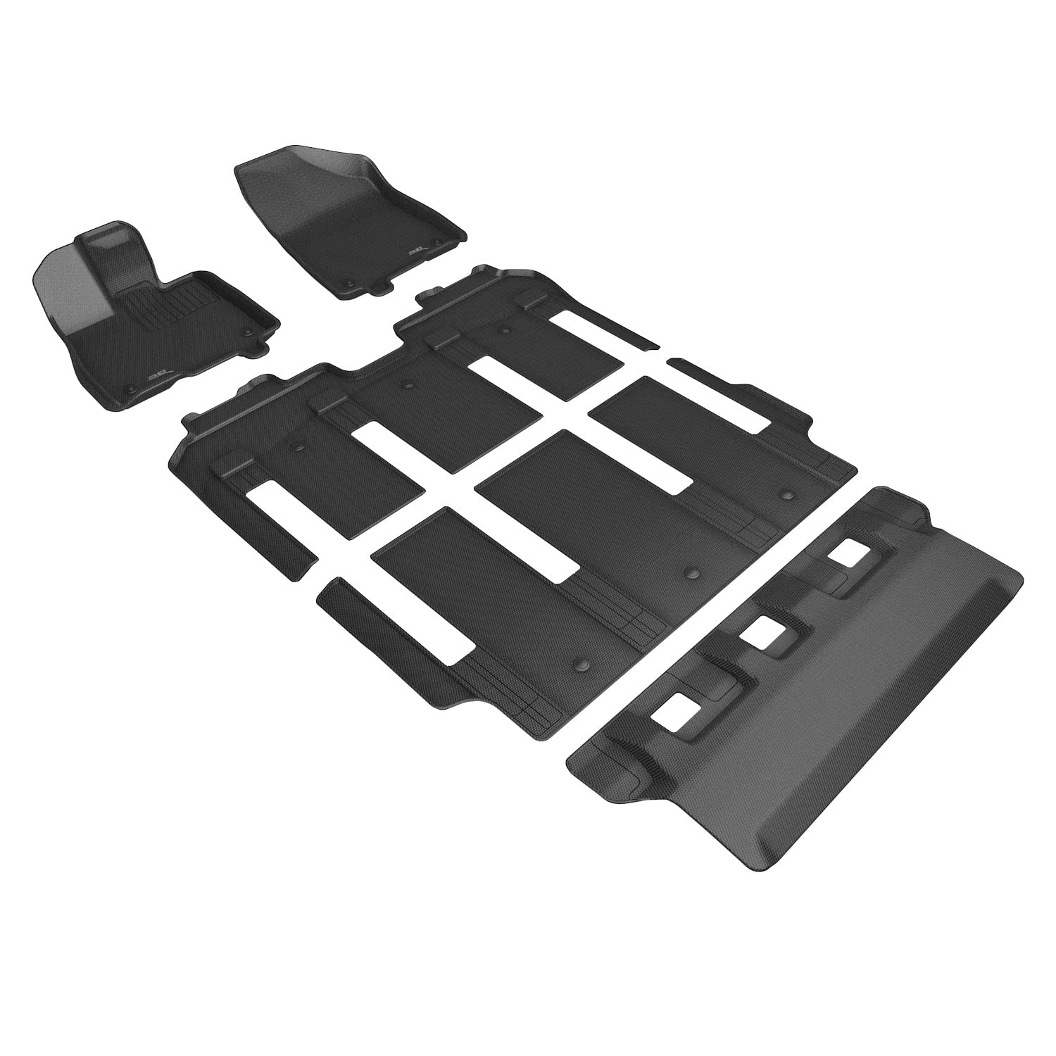 3D MAXpider TOYOTA SIENNA 7-SEAT 2021-2022 KAGU BLACK R1 R2 R3