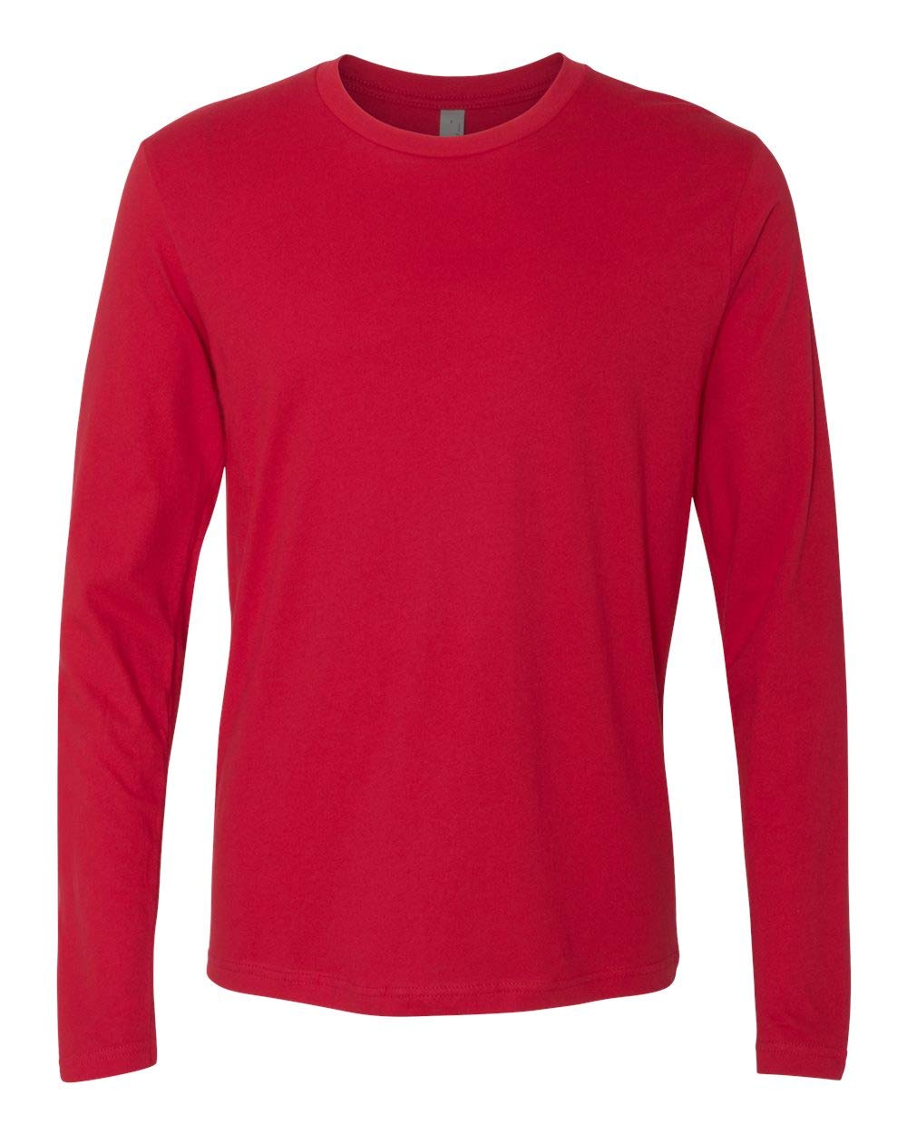Next Level Cotton Long Sleeve Crew - Red, XL