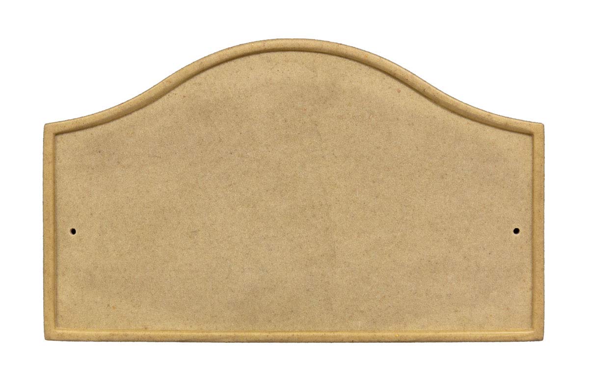 Verona Serpentine Crushed Stone Address Plaque in Slate Color