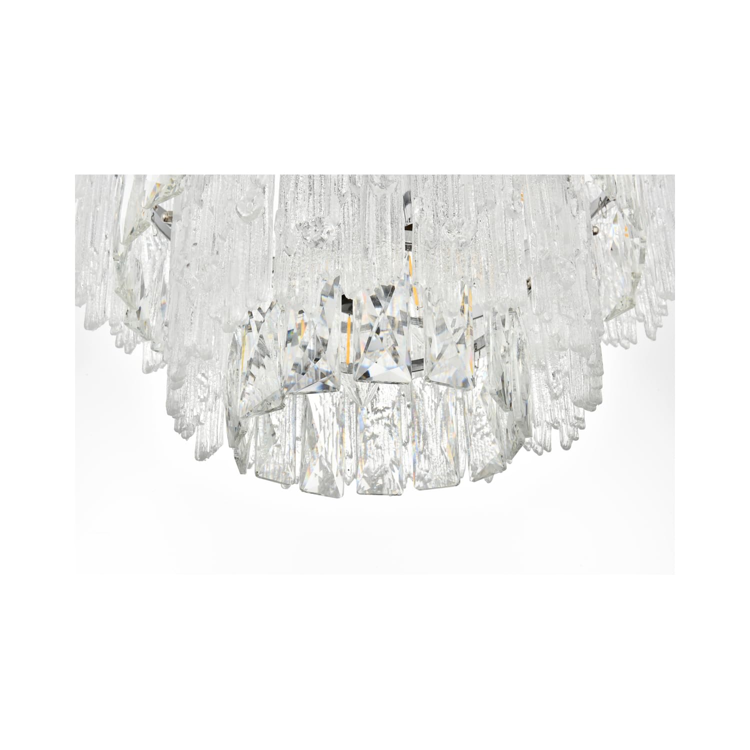 Elegant Lighting Emilia 15 Inch Flush Mount Light In Satin Gold