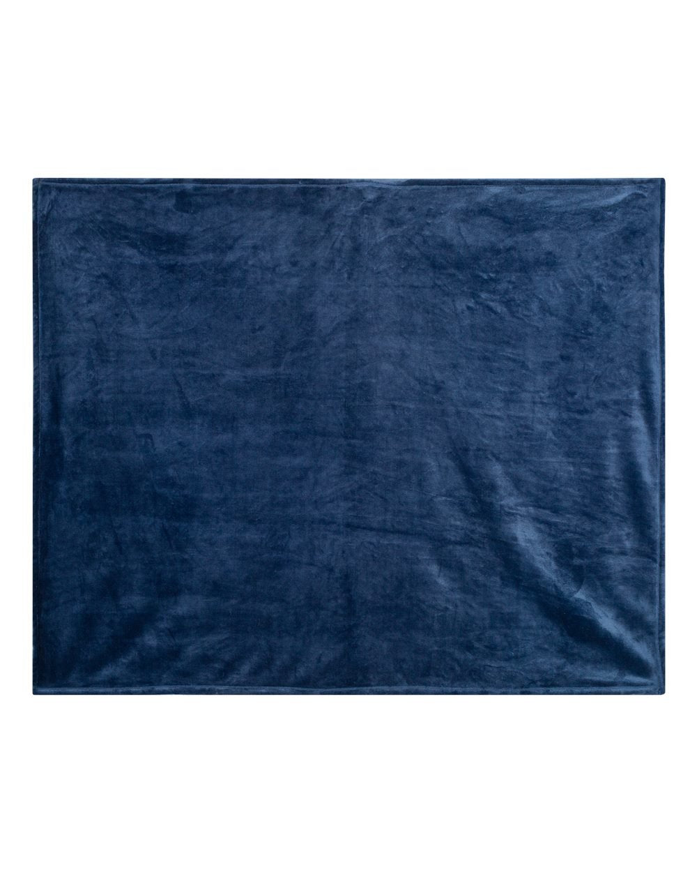 Alpine Fleece Mink Touch Luxury Blanket - Navy, One Size
