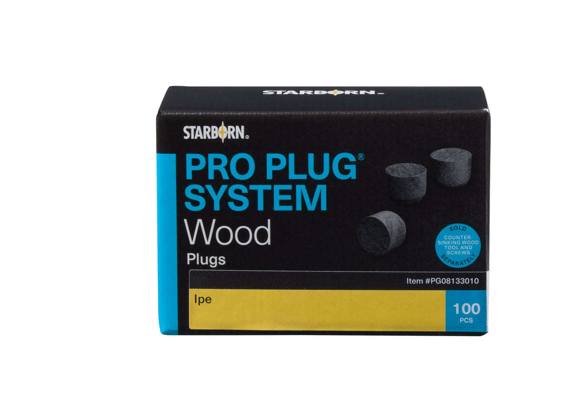 Pro-Plug System - For Ipe - 100 Pc Component Pack Plugs Only 5/16 Diameter
