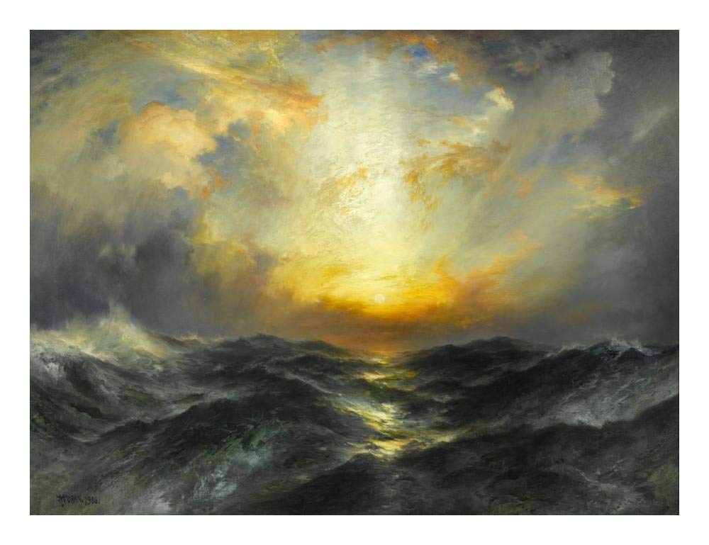 Sunset at Sea, 1906-Paper Art-24x19”