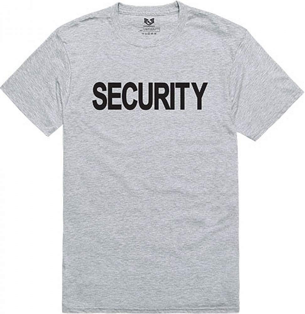Relaxed Graphic Ts,Security,H.Grey, XL