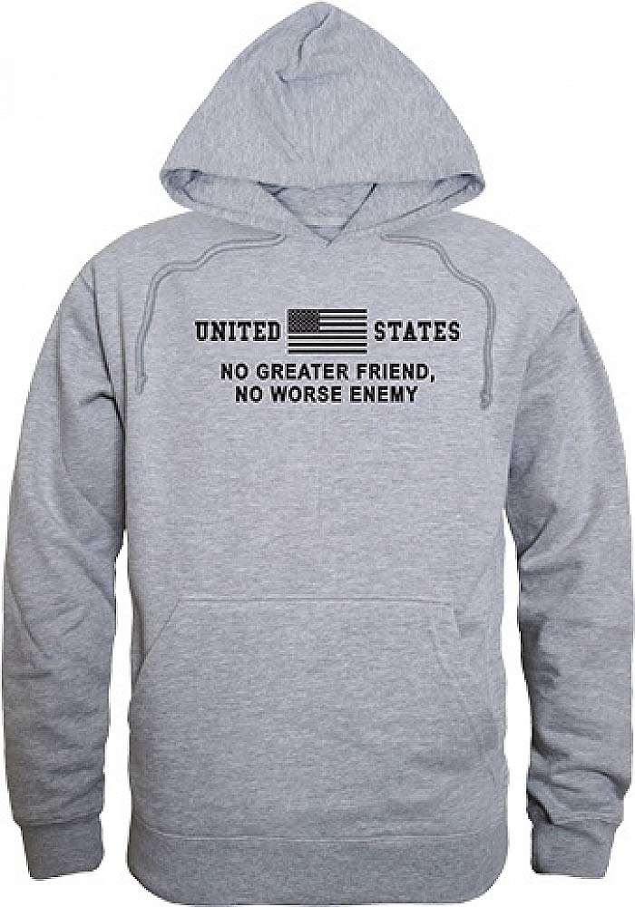 Graphic Pullover, No Greater, H.Grey, XL