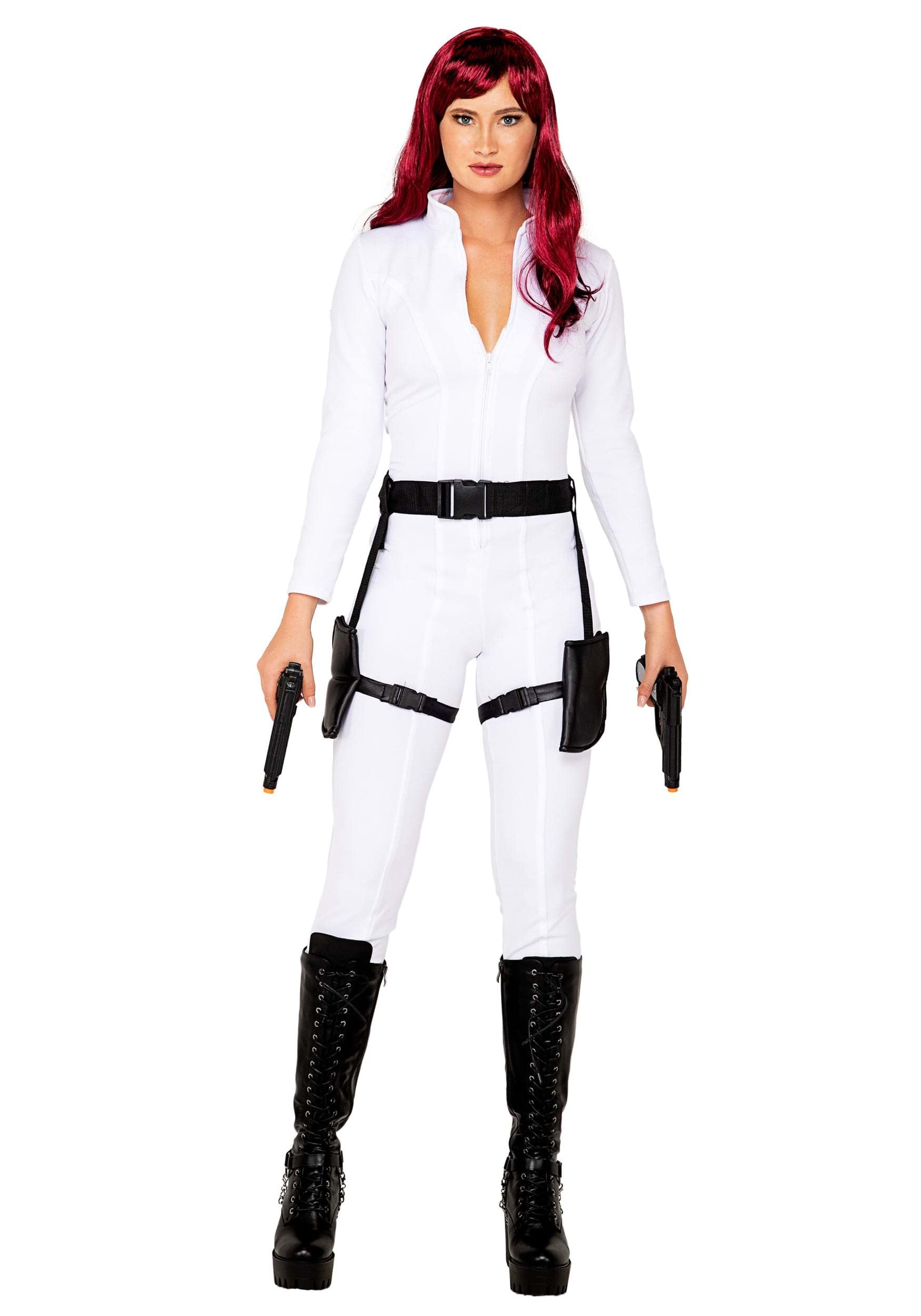 5093 - 2pc Black Ops Spy - Small / Black/White