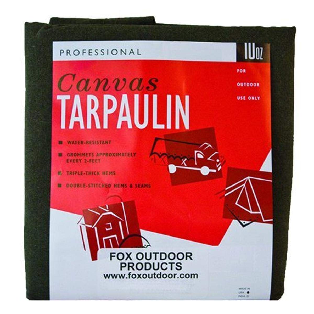 Canvas Tarp - 4 X 6 - Olive Drab