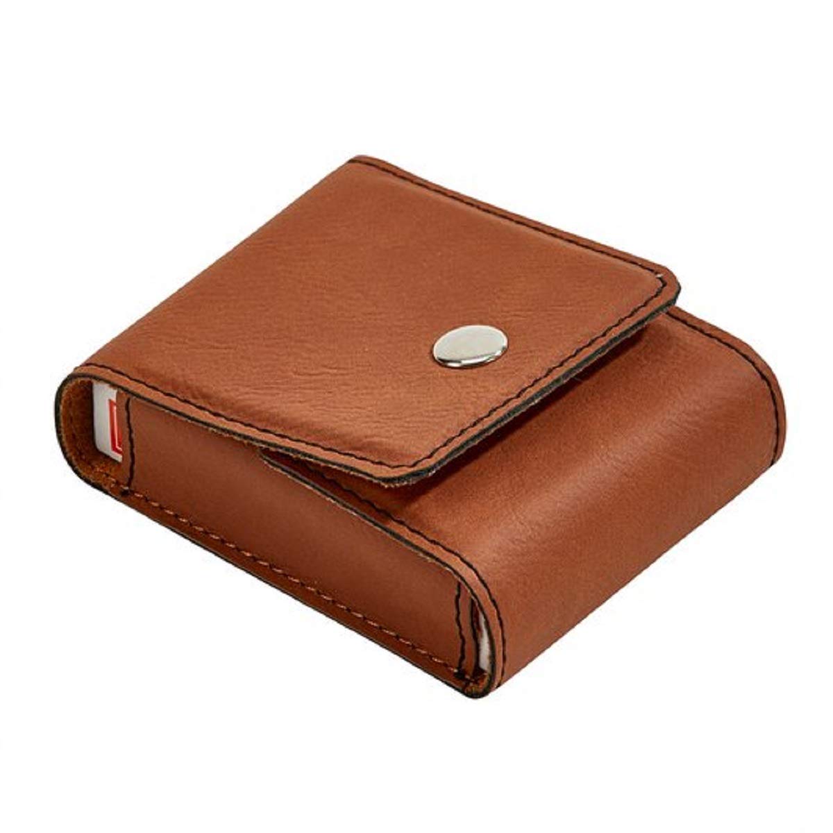 LEATHERETTE PLAYING CARDS CASE CARAMEL
