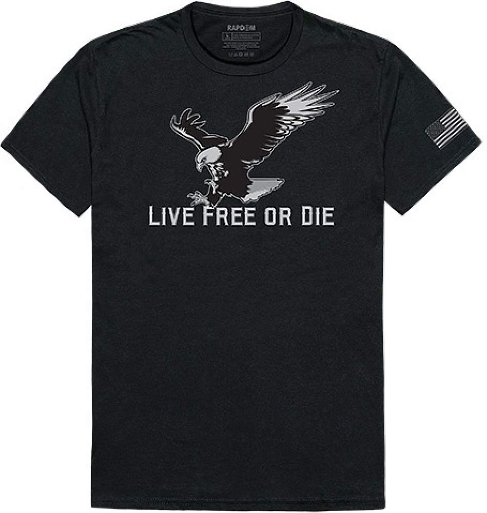 Tactical Graphic T, Live Free, Black, 2X