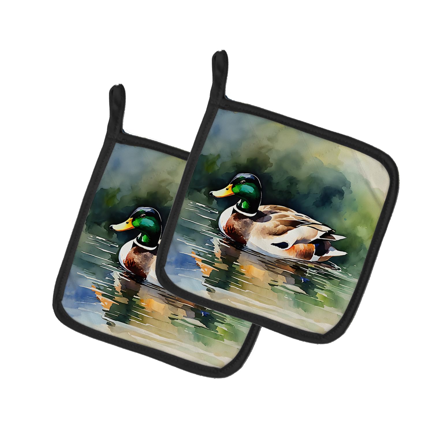 Mallard Pair of Pot Holders