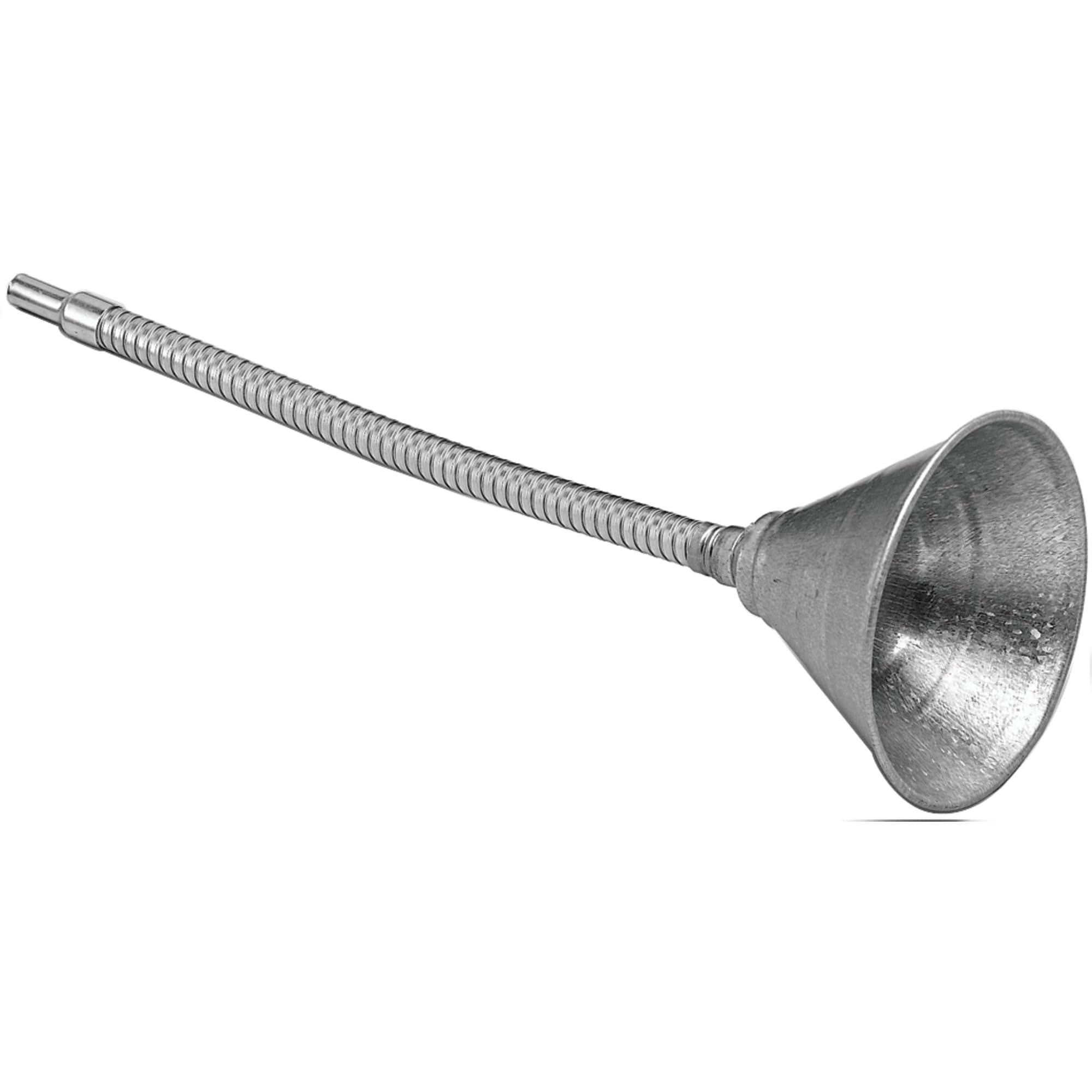 Performance Tool W219 Zinc Plated Funnel with 12-Inch Flex Spout