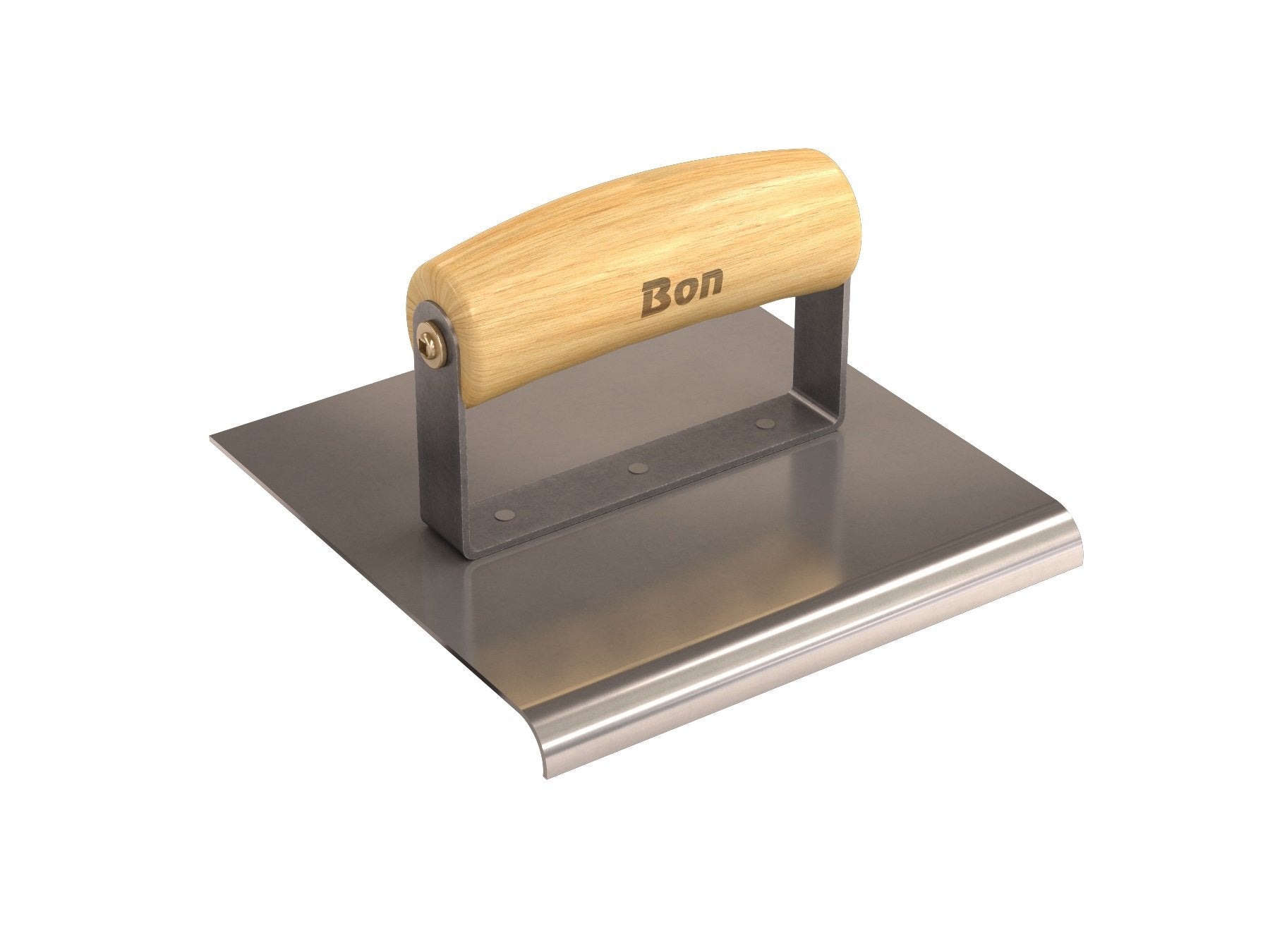 Bon 12-445 Edger - Stainless Steel 6-inch X 6-inch - 3/8-inch Radius X 1/2-inch Lip Wood Handle