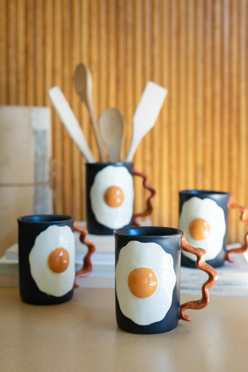 Kalalou Cdv2241 Ceramic Mug - Bacon An Eggs