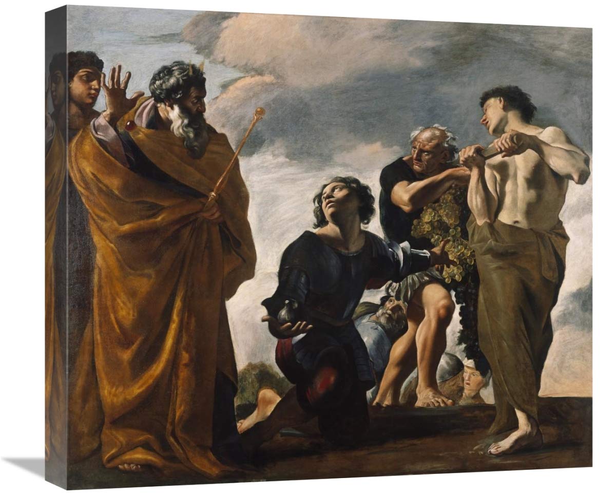 Moses and the Messengers from Canaan-Canvas Art-22x19.36”