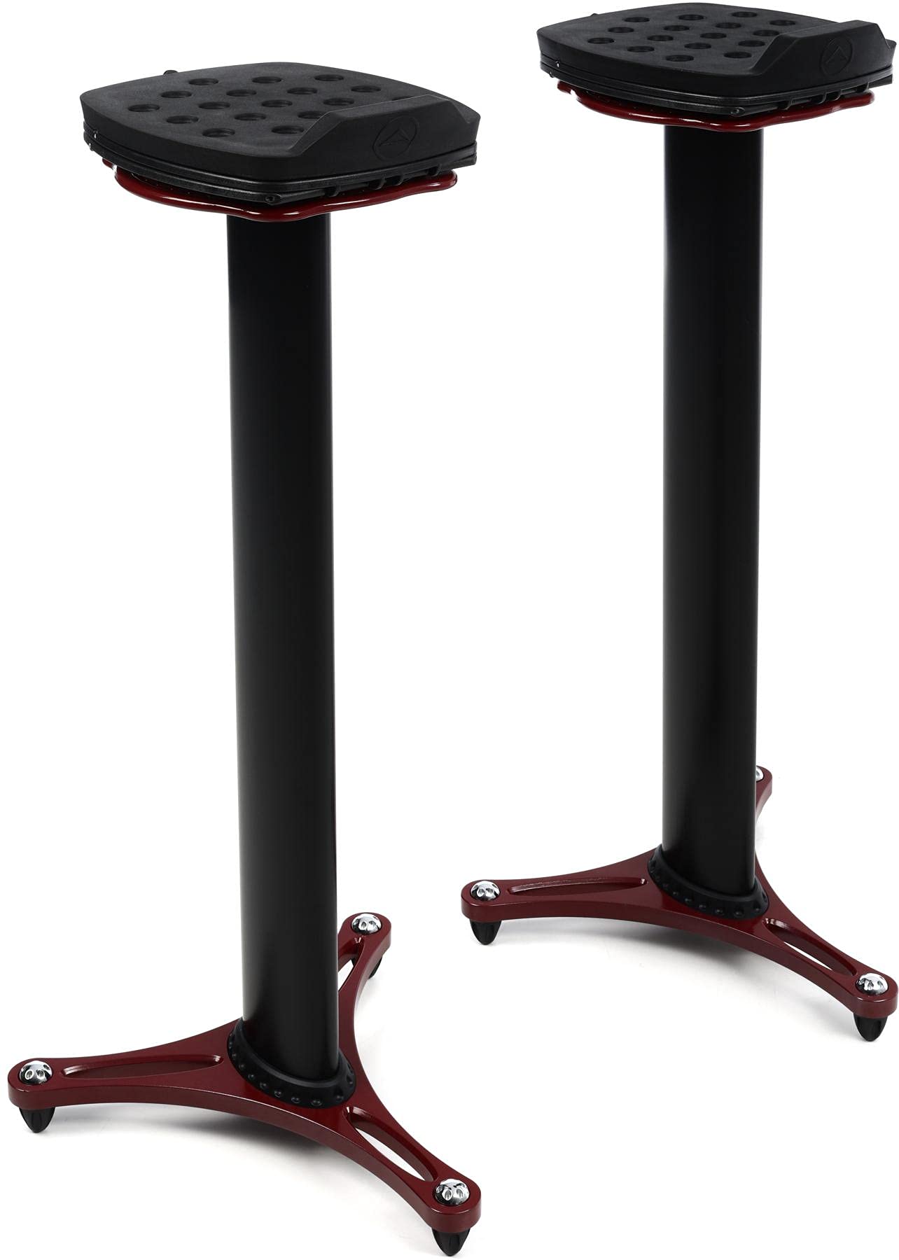MS-100 Studio Monitor Stand, PAIR, Red (SOLD AS PAIR)
