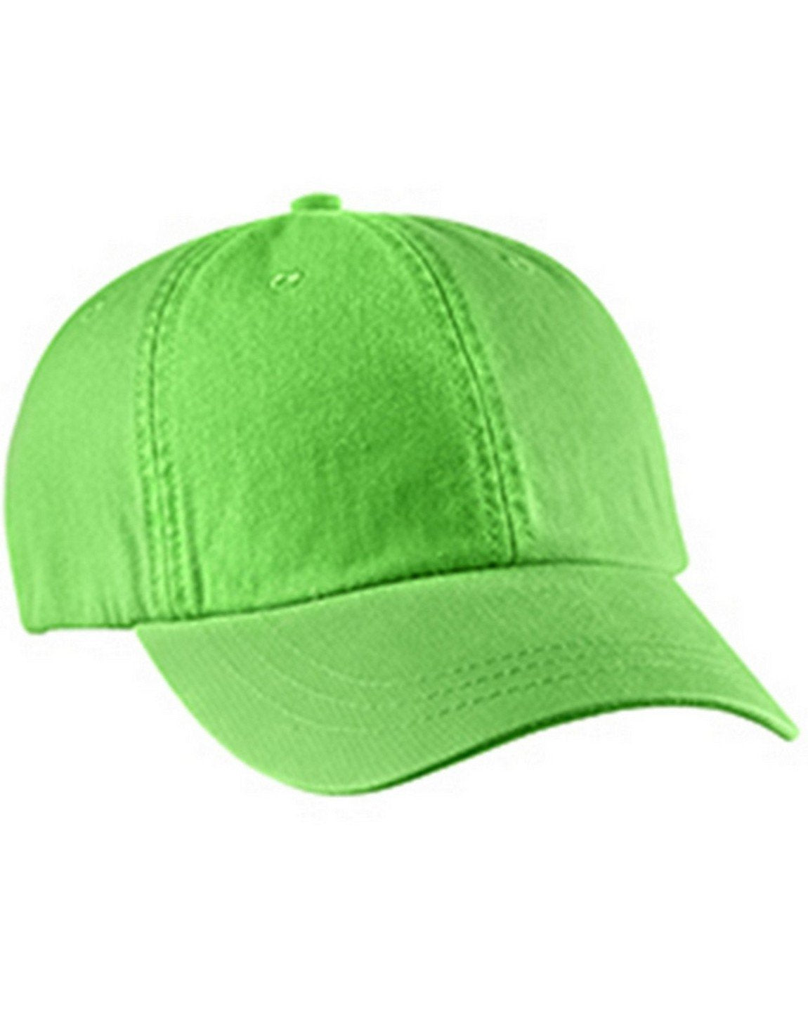 LP101 | OPTIMUM-SOLID PGMT- Pigment dyed, garment washed cotton twill, six panel, low profile, unstructured cap with Adams Cool-Crown mesh lining and leather strap closure with antique brass buckle and grommet.  - NEON GREEN <br>NEW