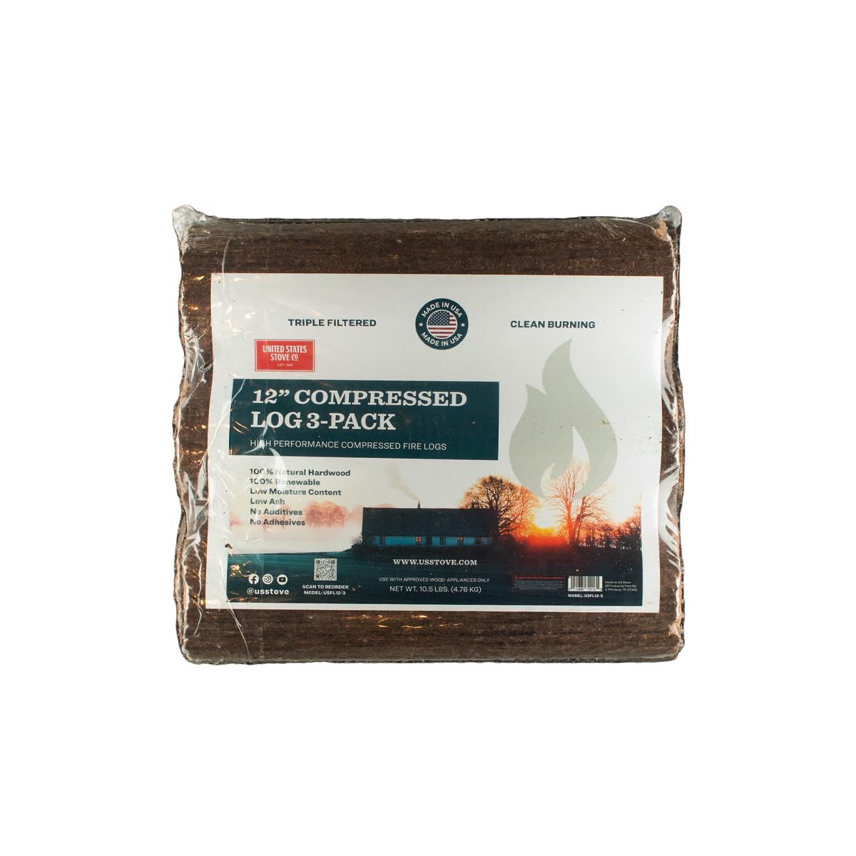 12 Compressed Log - 3 Pack"