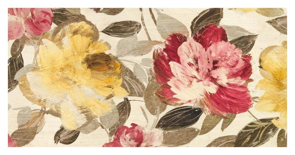 Velvet Flowers-Paper Art-38x20”