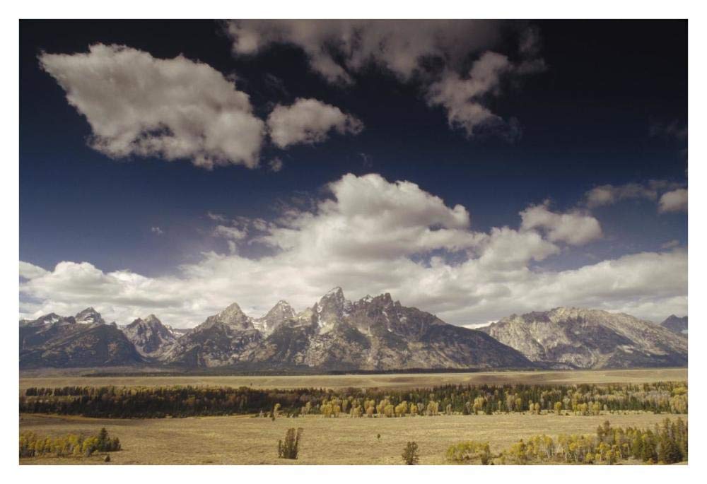 Teton Range, Snake River Valley, Grand Teton National Park, Wyoming-Paper Art-38x26”