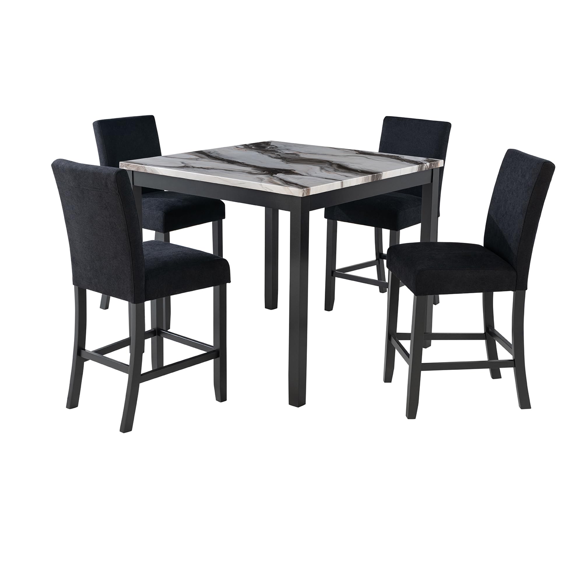 D4054 BAR TABLE WITH 4 BAR STOOLS