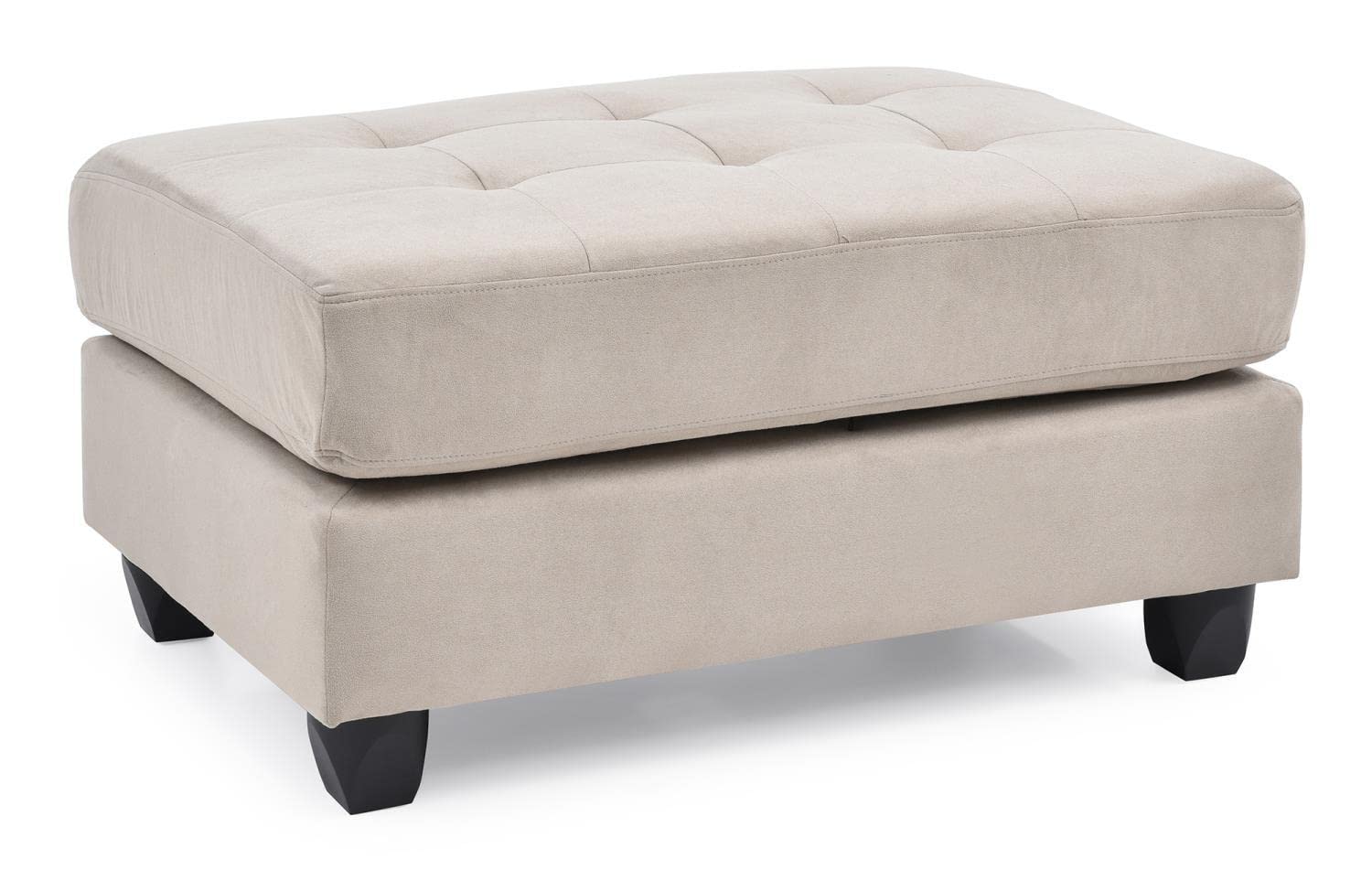 Malone Vanilla Tufted Ottoman