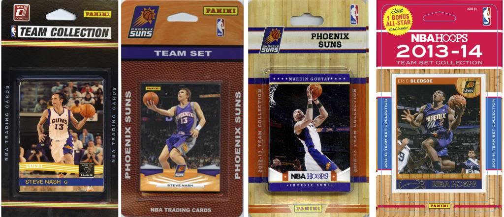 NBA Phoenix Suns 4 Different Licensed Trading Card Team Sets
