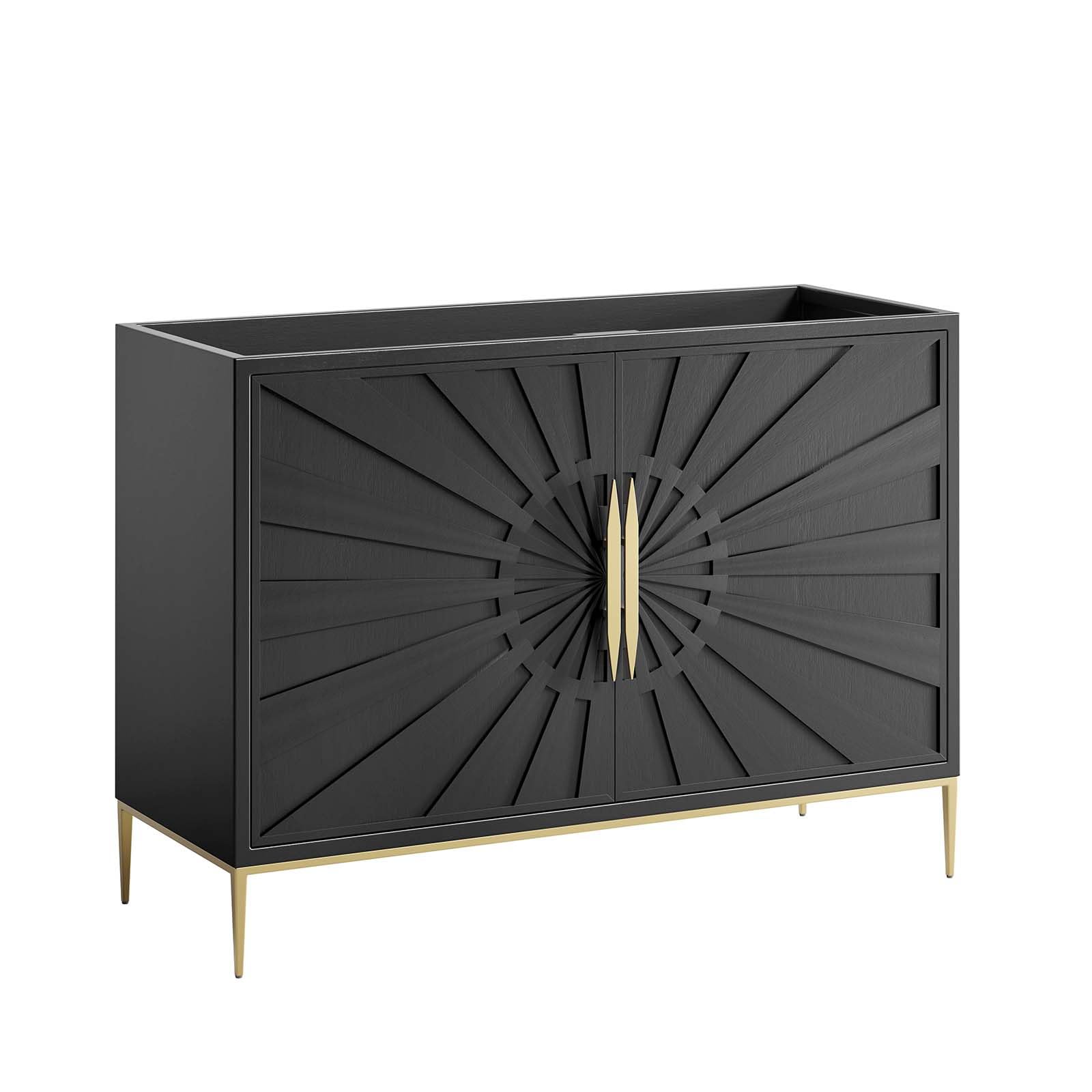 Modway Awaken Bathroom Vanity Cabinet, 48', Black