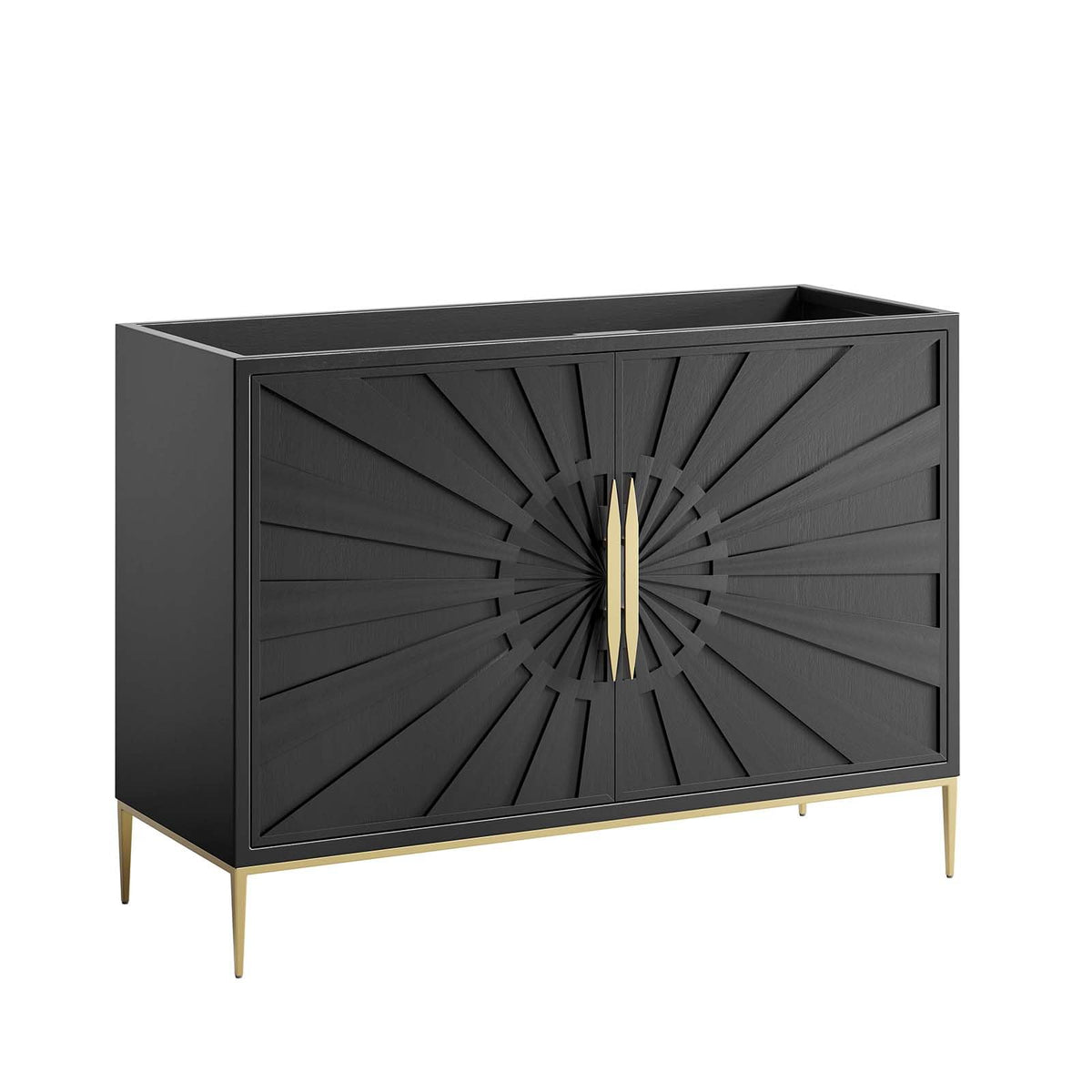 Modway Awaken Bathroom Vanity Cabinet, 48', Black